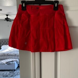 Red Women's golf tennis Skort NWT